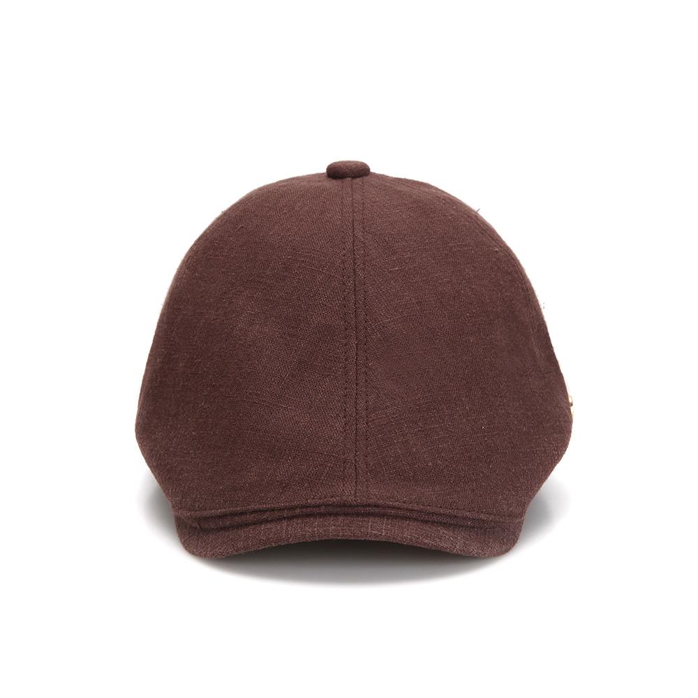 ULUK Classic Linen Hunting Cap_Deep Cocoa