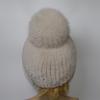 Winter Women Luxuryt Rex Rabbit Fur Hat With Fox Fur Pompoms Natural Warm Fur Hats Girls Knitted Fluffy Real Rex Rabbit Fur Caps