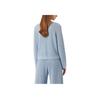 Emporio Armani Solid Color V-Neck Long Sleeve Sweater Women sweater Blue 6L2MXD-2M58Z-0713