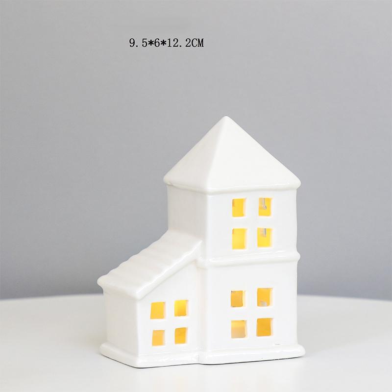 Keramikos namas žvakidė Keraminė arbatinės žvakidė Žvakių degiklis namų miegamojo dekoravimui Įkurtuvių dovana