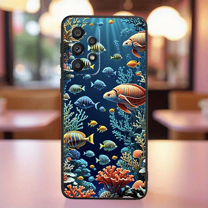 

Cartoon Anime Turtle Elephant For Samsung A41 A35 A34 A33 A32 A25 A24 A23 A21s A06 A05 A04 A03 Note 10 20 Ultra 5G Black Case Galaxy A06