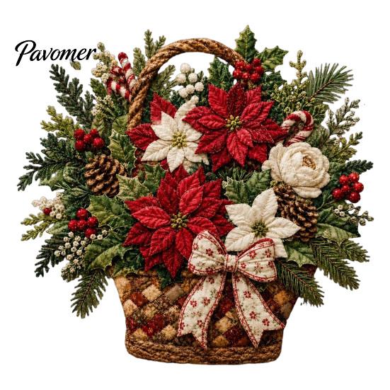 Schichtstoff Bastelblumenkorb Patchwork DIY-Set, Blumen Anfängerfreundliche Nähsets 3D Florales Projekt für Erwachsene, Handgemachte Geschenkidee