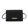 Retro trendy felt shoulder bag new casual handbag stone pattern fashion simple messenger small square bag