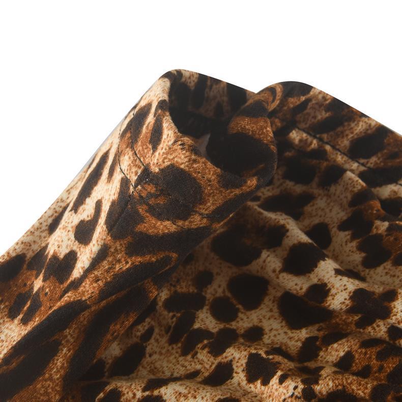 2024 Autumn/Winter Leopard Print Bodycon Mermaid Skirt