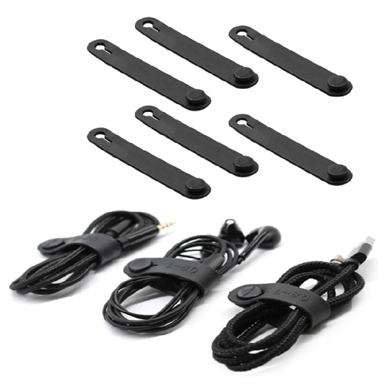 Elastic Rubber Cable Organizers Storage Tie Cable Winders Motorcycle Line Fix Ties