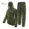 Camouflage Insektenanzug Mückenschutz für Herren Damen, Schutzkleidung Jacke und Hose, Garten Schädlingsschutz Kleidung mit Netzhaube Outdoor Camping Angeln Erwachsene
