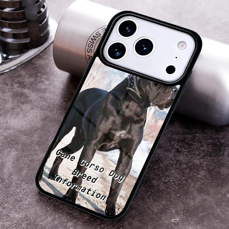 Italian Cane Corso Mastiff Dogs Phone Case for iPhone 17 16 15 Pro Max Air 14 13 12 11 Plus Shockproof Cover