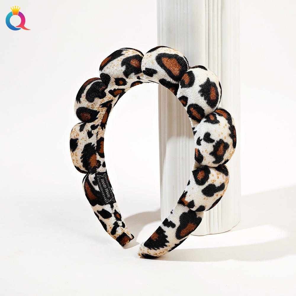 Fluffy Sponge Headband High Cranial Top Spa Headband Headband Headpiece