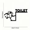 Vintage Metallschild Lustige Badezimmerkunst Toiletten-Druck Einweihungsgeschenk Wohnkultur