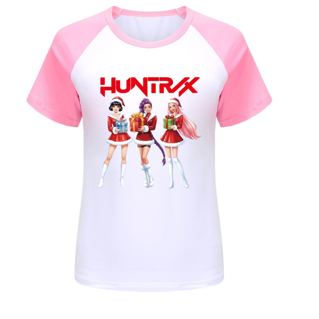 5086 Barn Flickor Jul Nyår Rumi Zoey Mira Tryck Raglan Kortärmad T-shirt