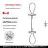 Adjustable Steel Wire Rope Lock for Hanging Lamps - Fastener Accessories and Buckles