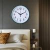 Round Wall Clock Simple Style High-precision Battery Operated Easy-to-Read Non-Ticking Quartz Clock Wall Decor