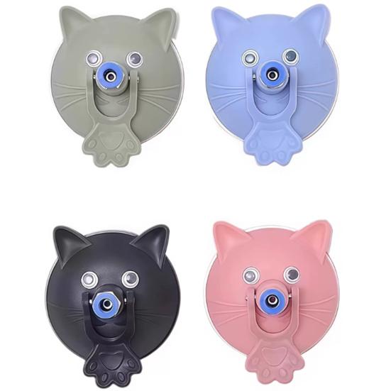 Cat Tease Toy with Suction Cup Interactive Cat Toy Press Lock Sticks on Floors Cat Wand Toy Flexible Steel Wire Cat Feather Toy