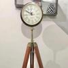 Enhance Your Space 162.56 cm Wooden Tripod Clock, Ideal for Home or Office Decor Featuring Classic Roman Numerals