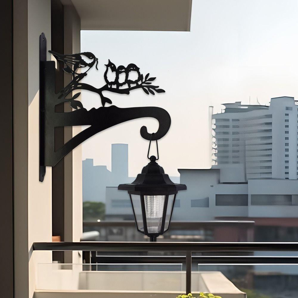 Wrought Iron Animal Shape Hanging Bracket Wall Mount Hanging Holder Balcony