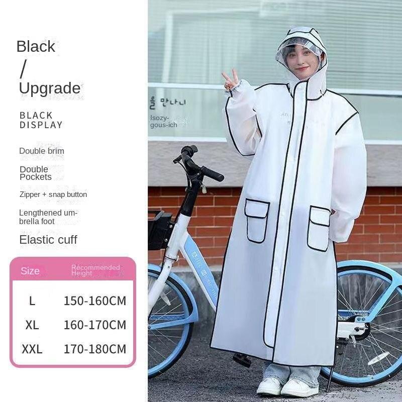 Regenmantel Regenfester Ganzkörper-integrierter verdickter langer Herren- und Damen-Poncho für Erwachsene beim Reiten und Wandern im Elektroauto