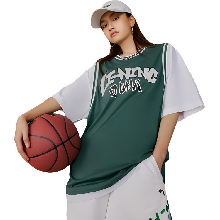 Li Ning Sportmode Kollektion T-Shirt Unisex Türkis AHST573-3