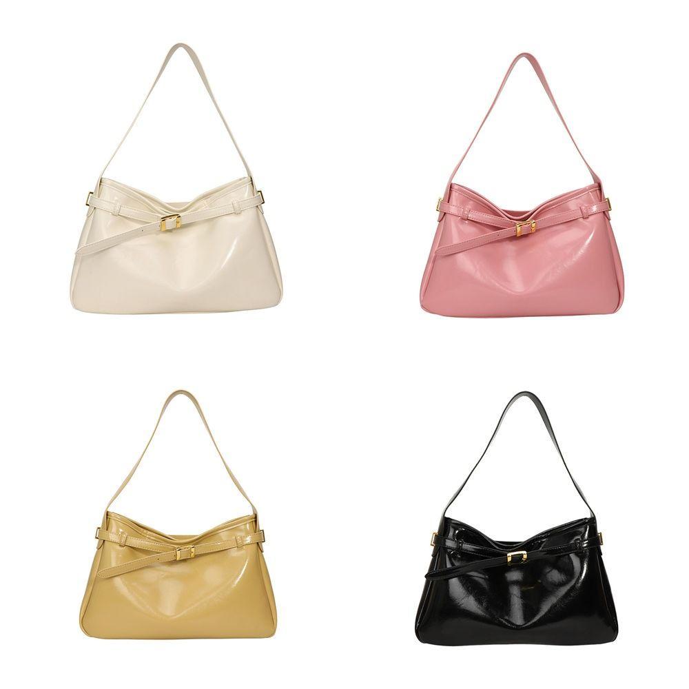 Korean Style Large Capacity Handbag Tote Bag Underarm Packs Fashion Retro PU Tote Bag  Women