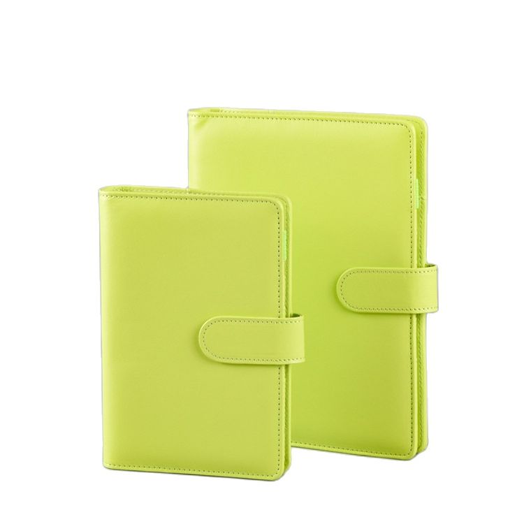 NOWY Macaroon Color A6/A5 PU Leather DIY Binder Notebook Cover Diary Agenda Planner Paper Cover School Paperwear