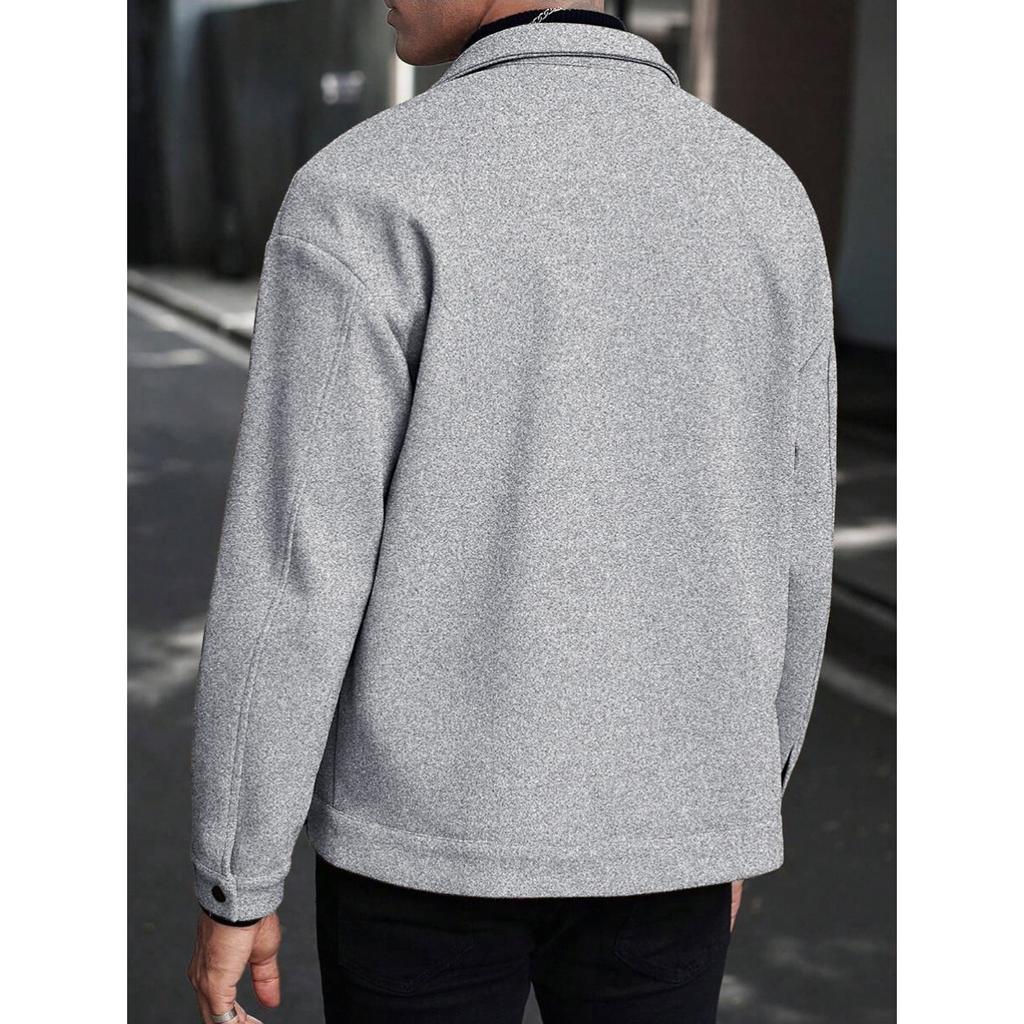 Autumn and Winter, Collar, Woolen Jacket, New Style, Men's Jacket, Casual, Sports, Business Jacket, Men's