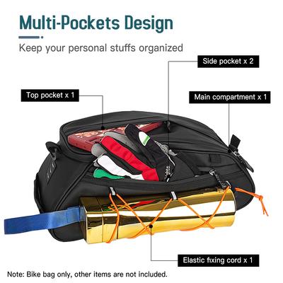 Borsa Portapacchi Bici 3-in-1 Borsa da Sella Bici Impermeabile Borsa Frigo con 2 Borse Laterali Appese