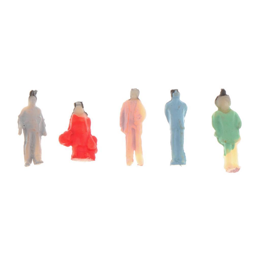 200Pcs Mixed Tiny People Figure Train LAYOUT Standard 1:200 Scale