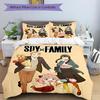 Spy Family Adventure Print 3Pcs Bedding Setduvet Cover With 2 Bedropillowcase Home Birthday Gift