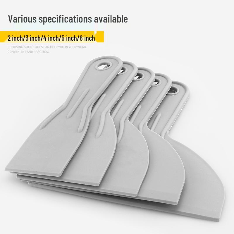 Plastic Putty Knife: Versatile Scraper for Dirt, Wallpaper, Glass, Tile, Glue, and Grout.
