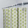 Floral Shower Curtain Botanical Greenery Pattern Bathroom Decor Nature Inspired Washable Fabric Backdrop