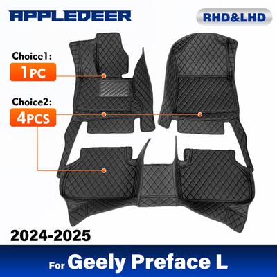 Covorașe auto personalizate pentru Geely Preface L 2024 2025, husă pentru covor auto, detalii interioare, accesorii, piese de protecție
