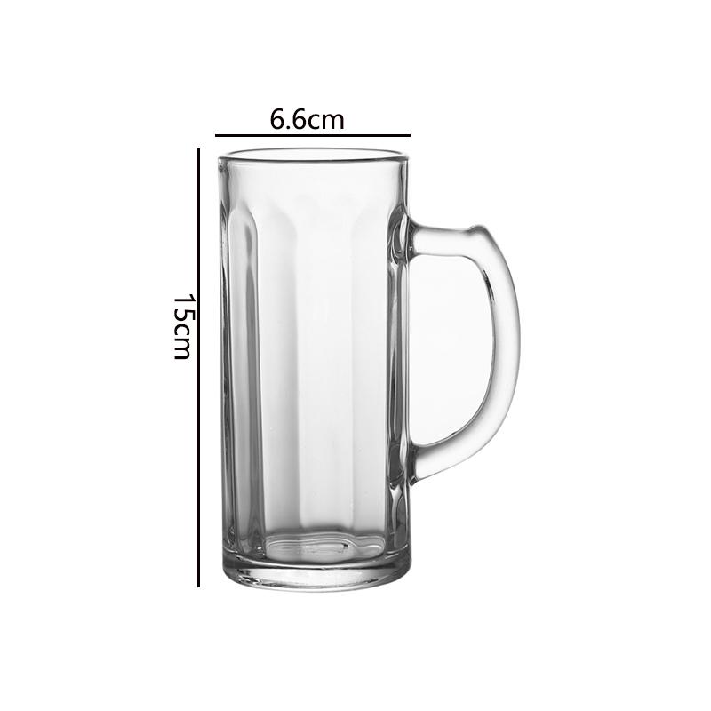 Creative Wine Glass Multiple Capacity Beer Glasses Luxury Wheat Beer Glass with Handle Elegant Water Bottle Juice Beverage Cups