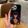 Magic B-Black C-Clover   Phone Case For iPhone17,16,15,14,13,12,11 Plus,Pro Max Colored Silver Plated Inside Cover