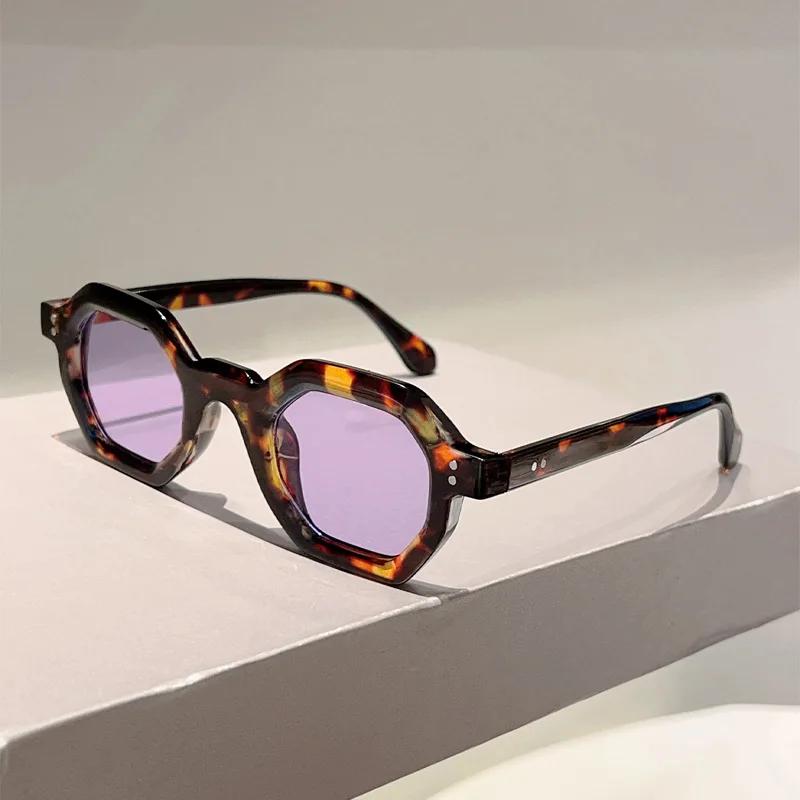 Retro Sunglasses Men Women Fashion Polygonal Small Frame Sun Glasses Men Luxury Designer Shades Uv400 Eyewear