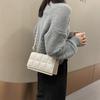 Fashionable Small Square Bag Large Capacity Single Shoulder Bag Small PU Leather Women's Crossbody Bag Trendy Handbag