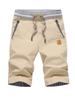 Herren Baumwolle Leinen Atmungsaktive Arbeitsshorts - Lässige Sommer Fünf-Punkt Mittellange Strandhosen