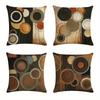 Home Decor Abstract Circles Pattern Decorative Pillow Covers Pattern Cushion Cover Suitable For Sofa Bedroom Car Pillow Cover