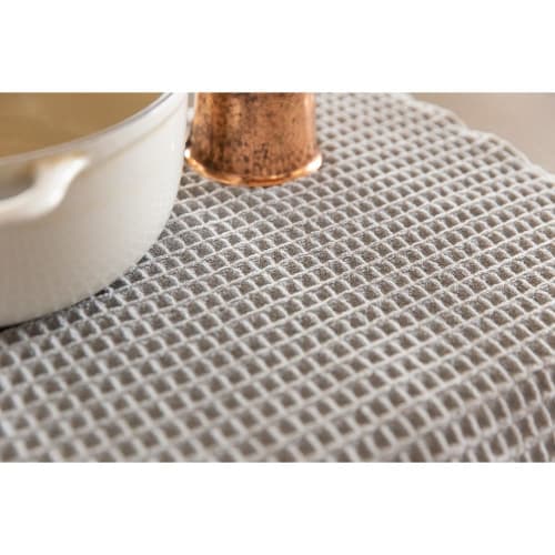 Teijin Atchi Kocchi Draining Mats (Set of 2), 40cm X 45cm, Gray, Dish Drying Mats, Made In Japan, Absorbent, Quick-Drying, Antibacterial, Microstar