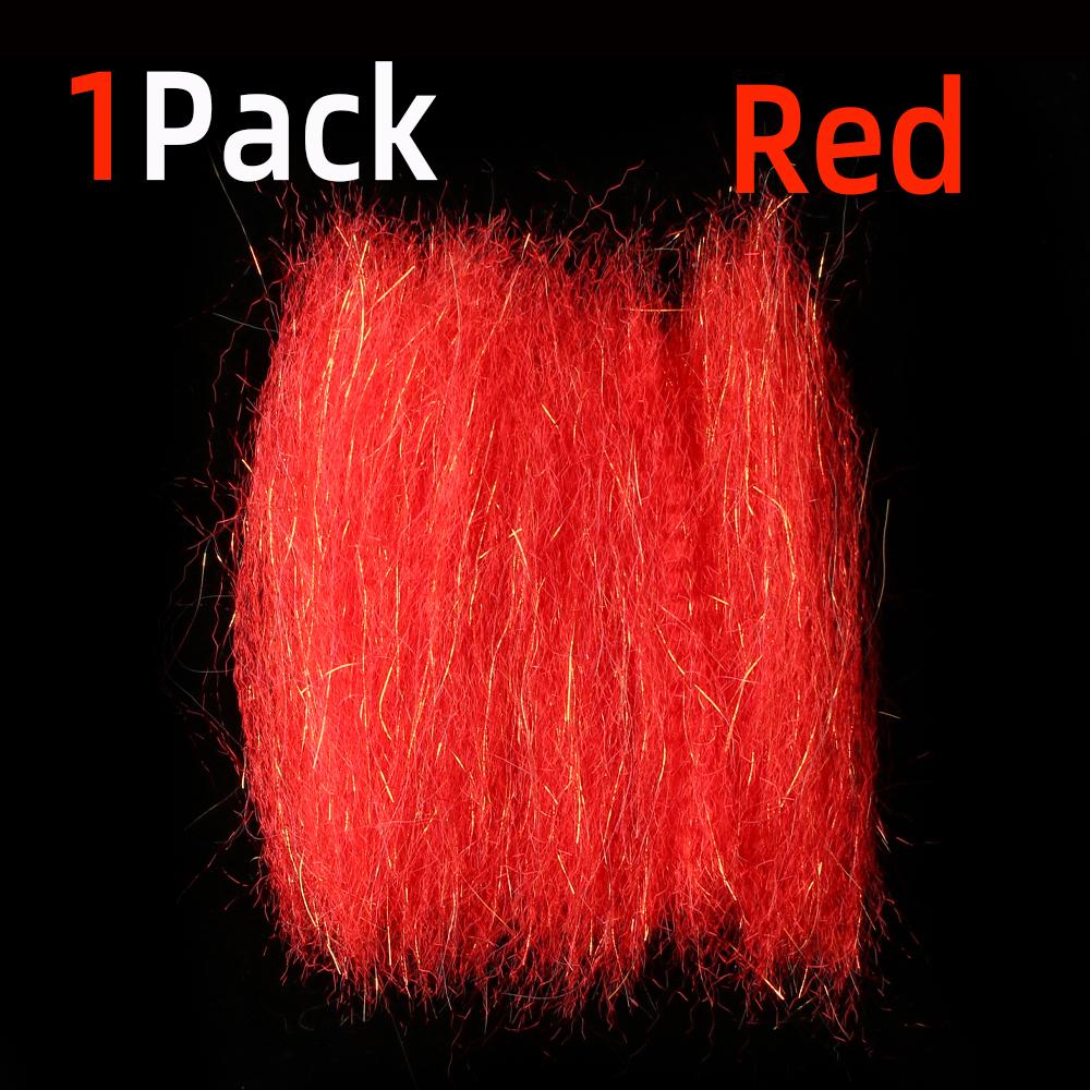 

1 упаковка гофрированного волокна Slinky Fiber Flash Streamer Fiber для мушек Minnow Streamer Flies Saltwater Trout Bass Pike Lure Материал для вязания мушек