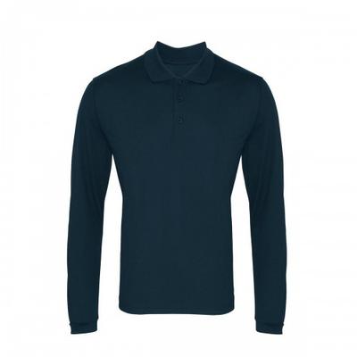 Coolchecker-Pique-Langarm-Poloshirt für Herren