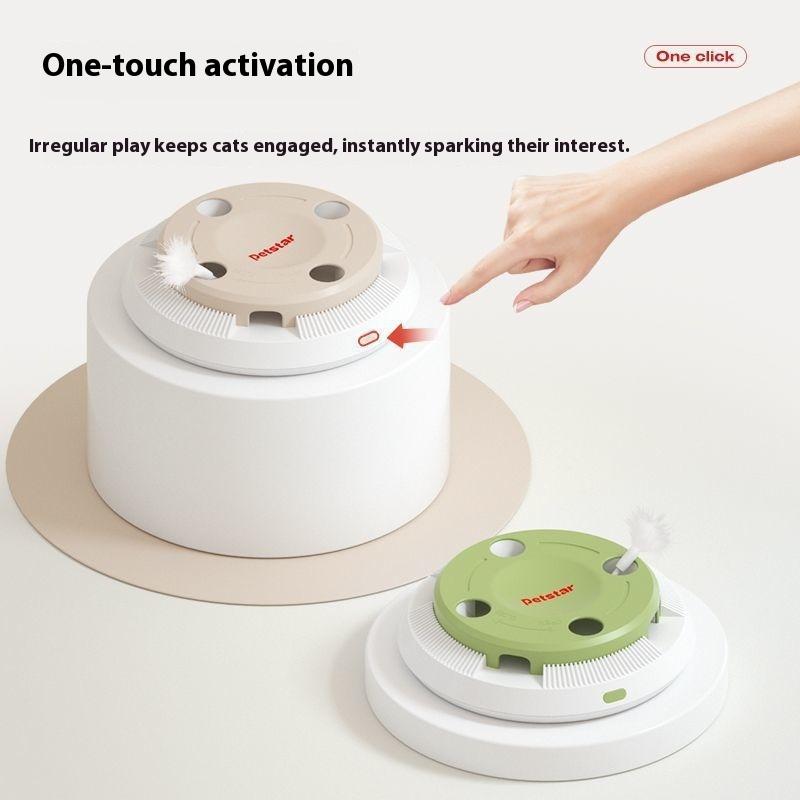 Intelligentes Katzenspielzeug Selbst-Hi Langeweile-Linderungsartefakt Katzenprodukte Automatischer Katzen-Teaser-Stab Papier-Set Spielzeug