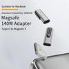 65W 100W 140W Type-C samice na Magsafe 3 Převodník Indikátorové světlo notebooku USB-C Magnetický adaptér Konektor pro MacBook Air/Pro