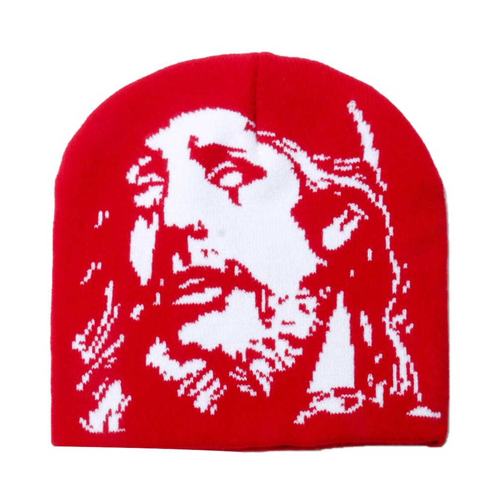 2025 nowa czapka dzianinowa żakardowa popularna czapka wełniana na głowę modna czapka termiczna outdoorowa męska i damska