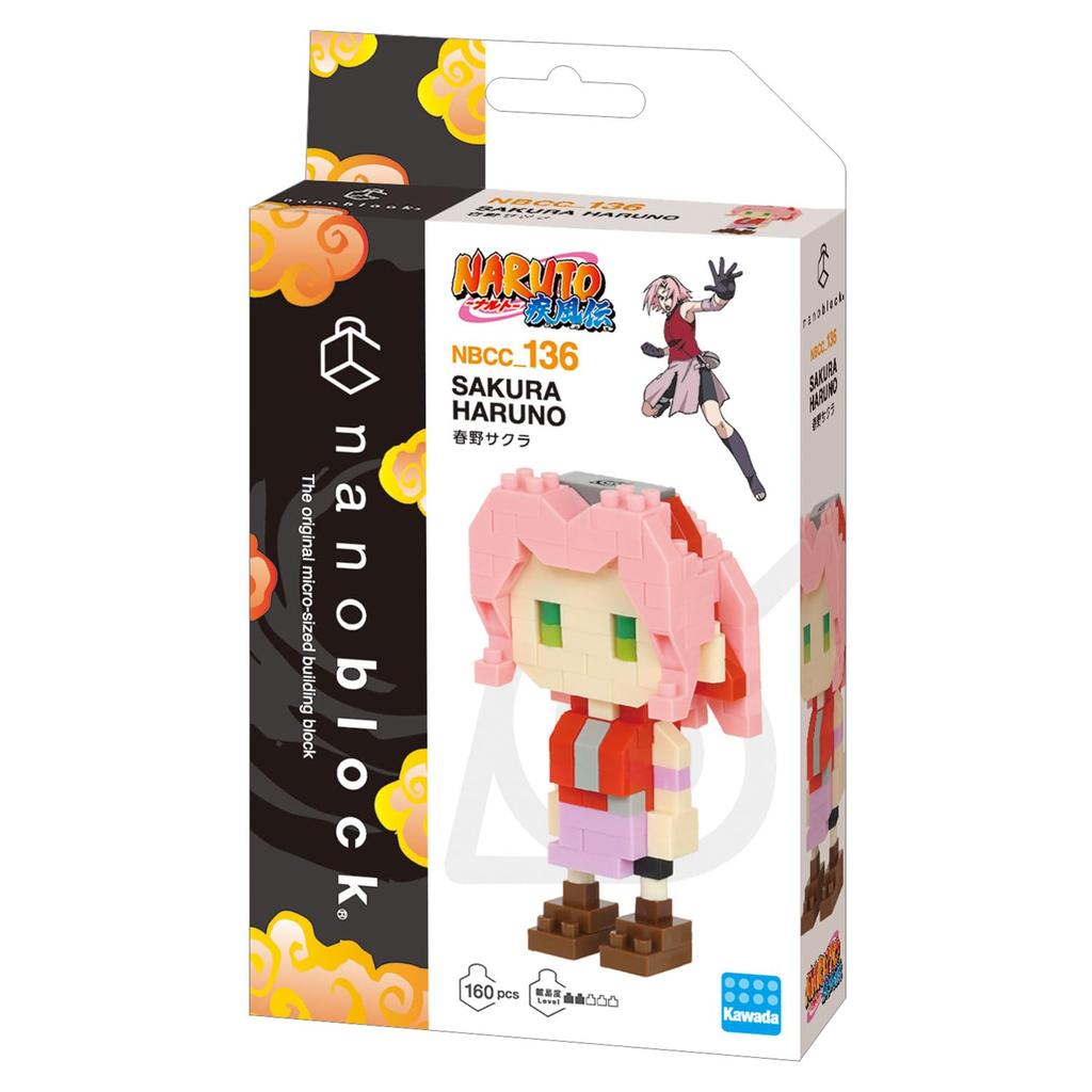 Kawada Nanoblock NARUTO Shippuden Sakura Haruno 160 pieces Ages 12 and up NBCC_136