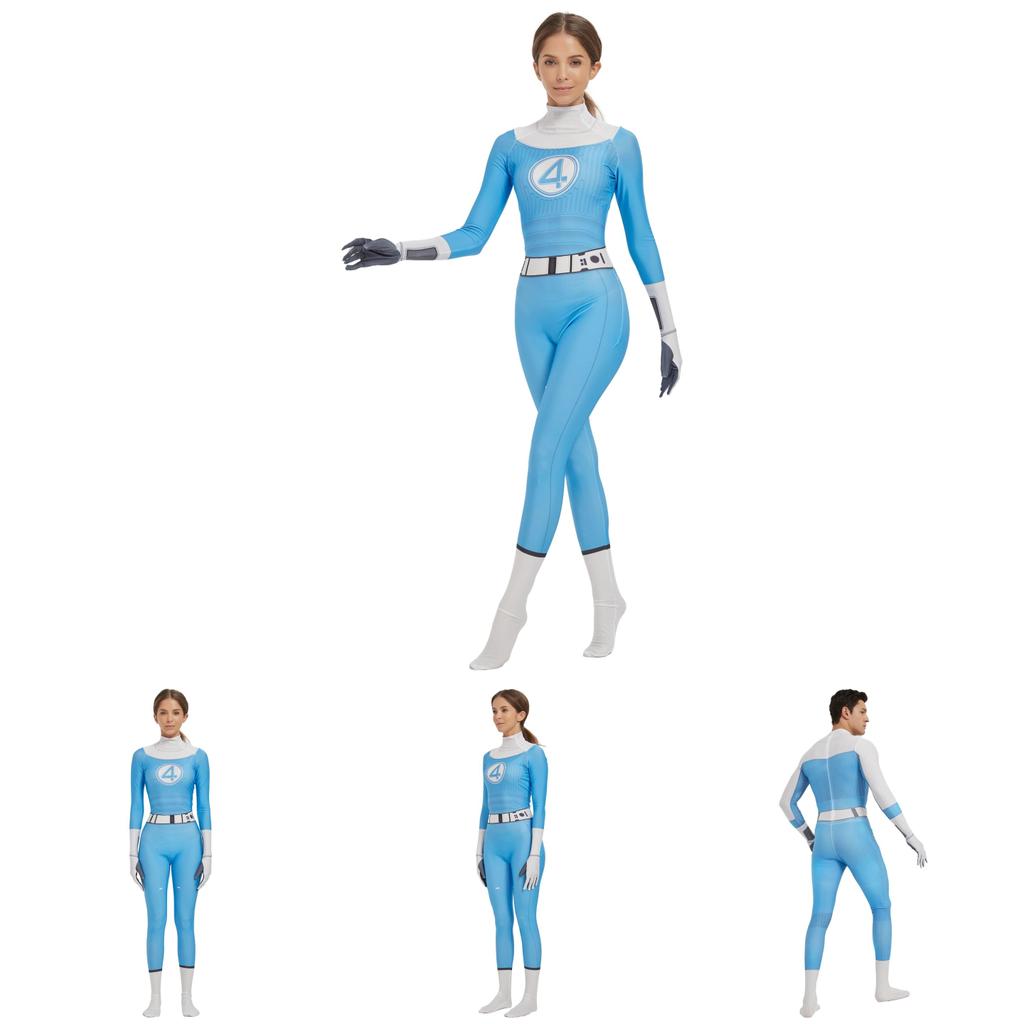 Der Fantastische Vier Cosplay Jumpsuit Mit Spandex Für Game Anime Rollenspiel