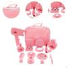 Kids Makeup Kit Little Girls Gift Creative with Handbag Dressing Table Toy Beauty Salon Play Set for