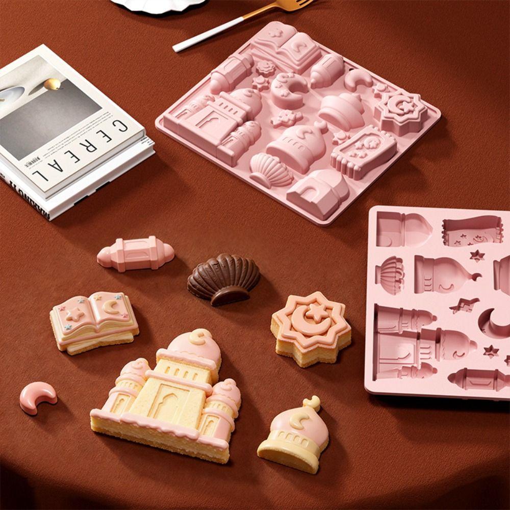 High-quality Castle Mousse Cake Mold 3D Shape Non-Stick Chocolate Dessert Mold Reusable DIY Baking Cake Molds Afternoon Tea