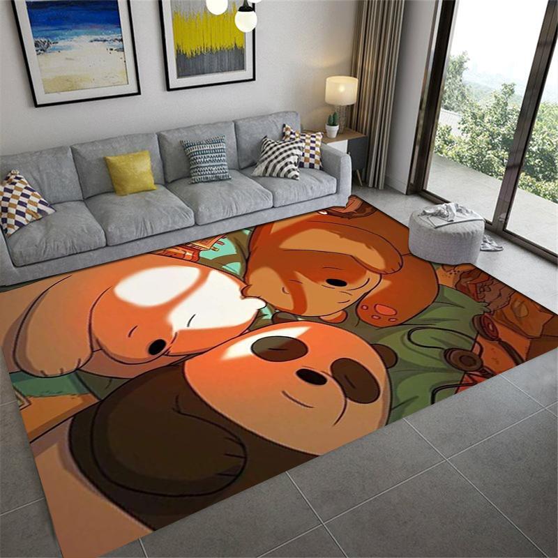 2025 New We Bare Bears Carpet Rug for Living Room Bedroom Home Sofa Decoration,Kids play Non-slip Floor Mat244