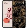 Phone Case For Google Pixel 8 7 6 Pro 8A 7A 6A TPU Shell Soft Silicone Shockproof Black Cover Illusory Color Chinese Dragon