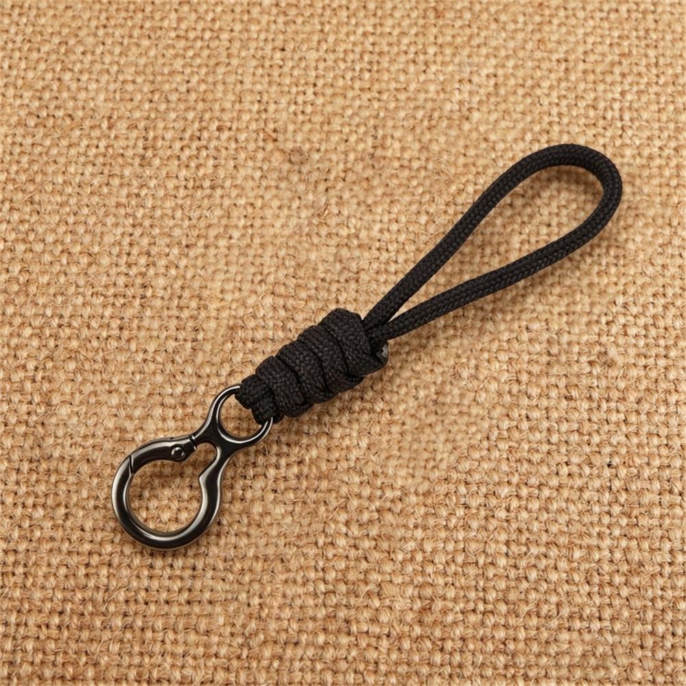 Outdoor Paracord Keychain With Trigger Snap Hook Hand-Woven Survival Camping Hiking Accessories For Car Keys Backpack Edc Gear