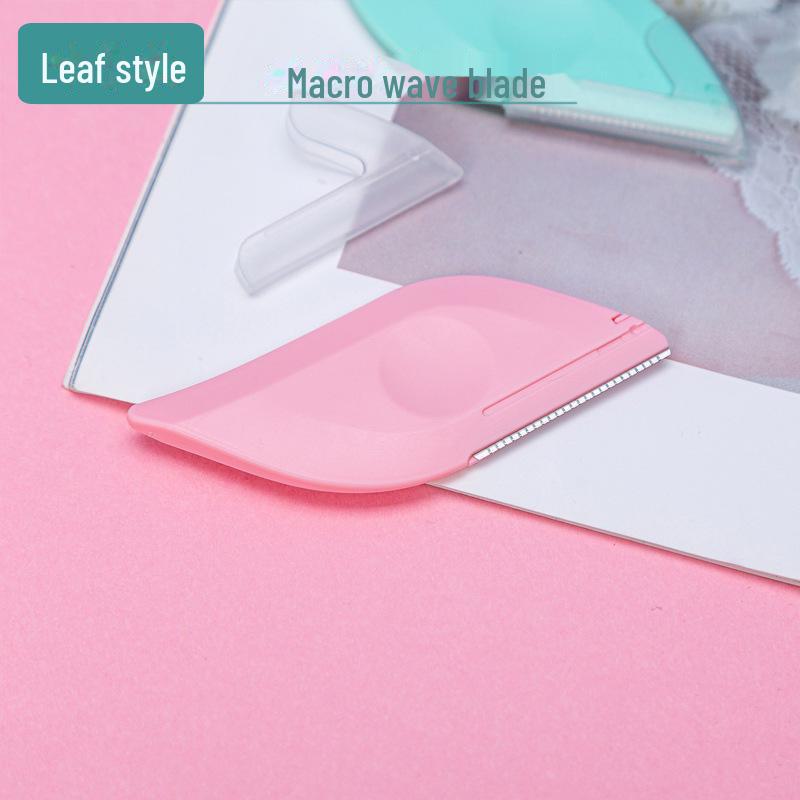 Wave Pattern Macro Folding Stainless Steel Eyebrow Trimmer